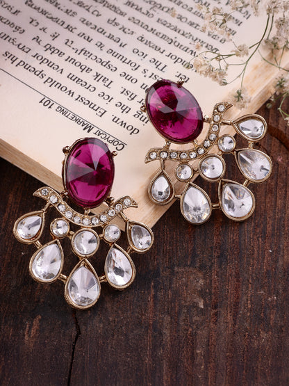 Purple Masha Designer Stud Earring