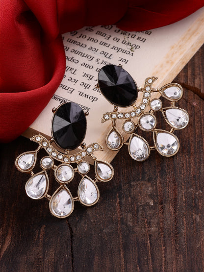 Black Masha Designer Stud Earring