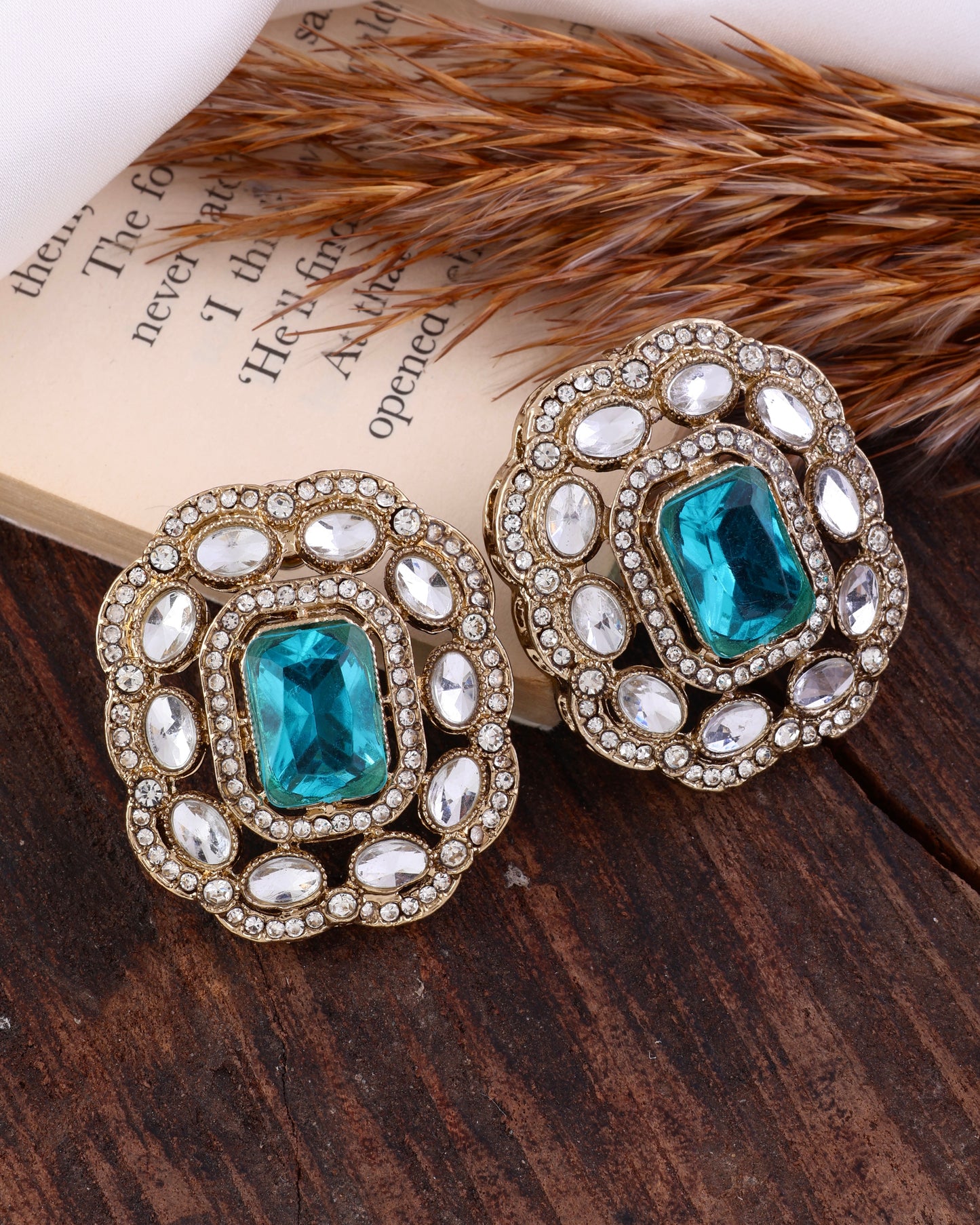Turquoise Gunveen Premium Stud Earrings