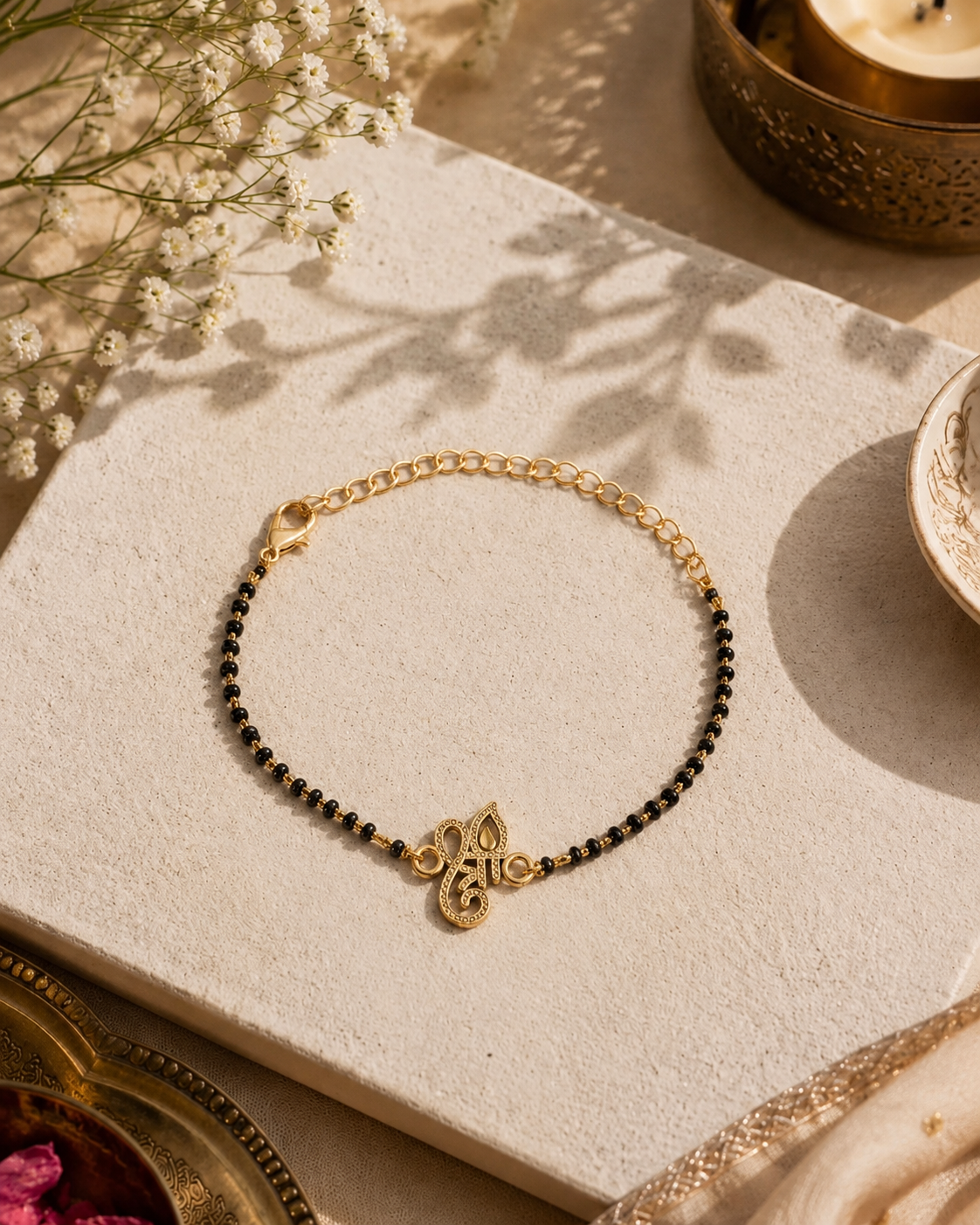 Shrimay Hand Mangalsutra | Tilak Set Included