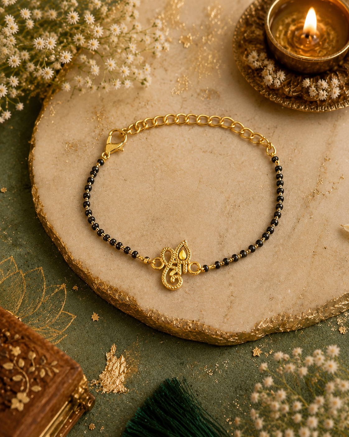 Shrimay Hand Mangalsutra | Tilak Set Included