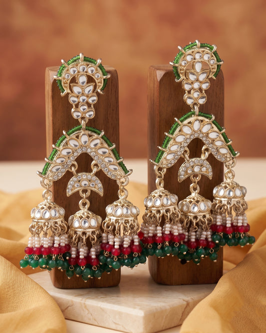 Green Prabhnoor Jhumka