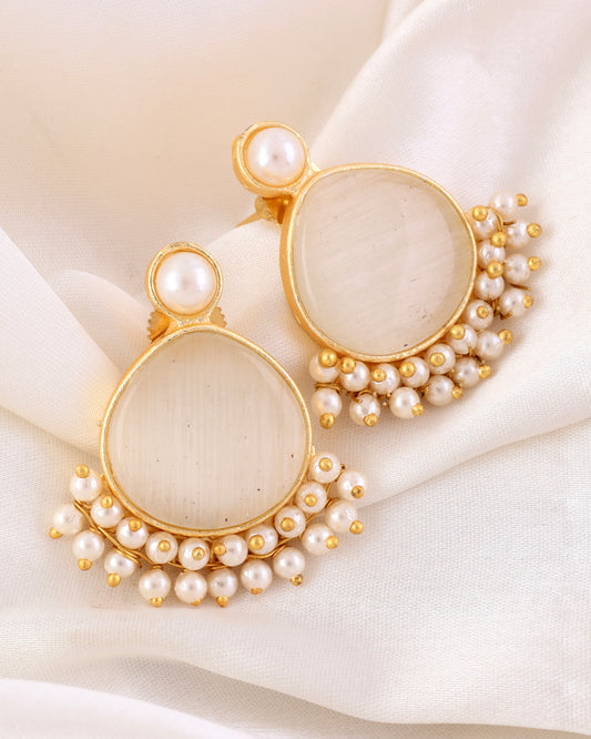 Ivory Tahir Stud Earring