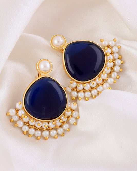 Blue Tahir Stud Earring