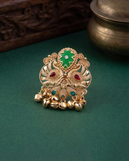 Green Arathy Rajwada lookalike Ethnic Ring