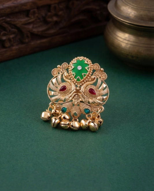 Green Arathy Rajwada lookalike Ethnic Ring