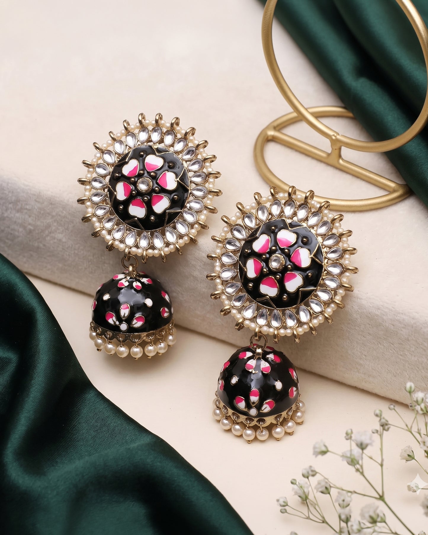 Black Anvesha Jhumka