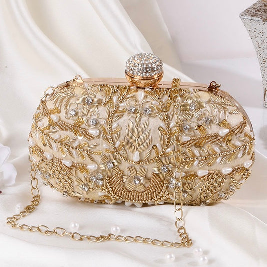 Gold Kanika Bridal Ethnic Clutch