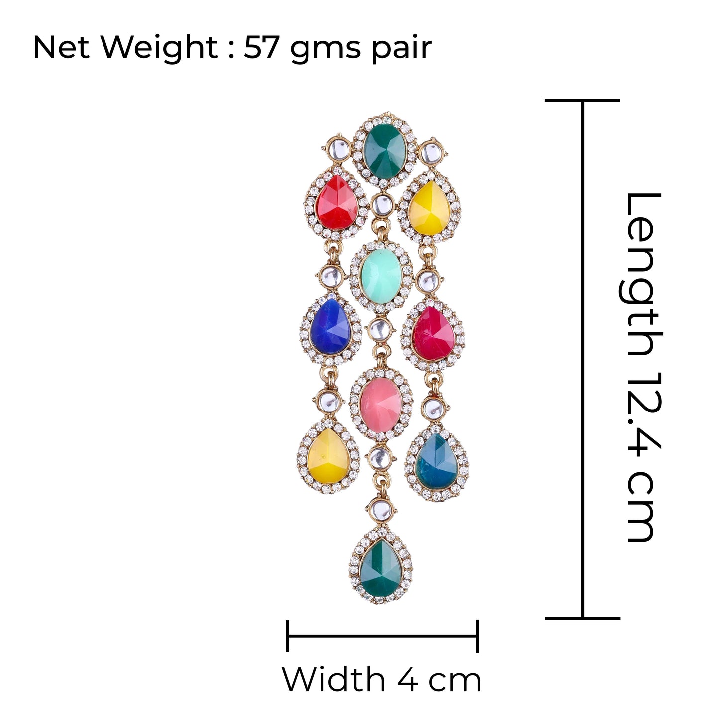 Multi Tavleen Dangler Earring