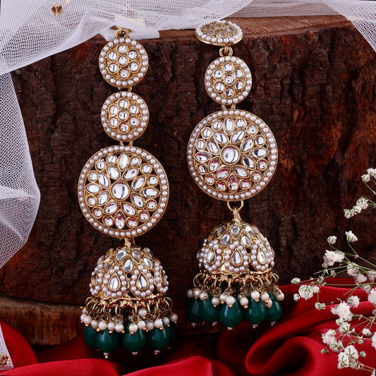 Green Rukhsar Statement Jhumka