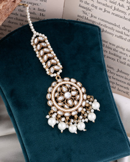 Ruhaniyat Kundan Pearl Mangteeka