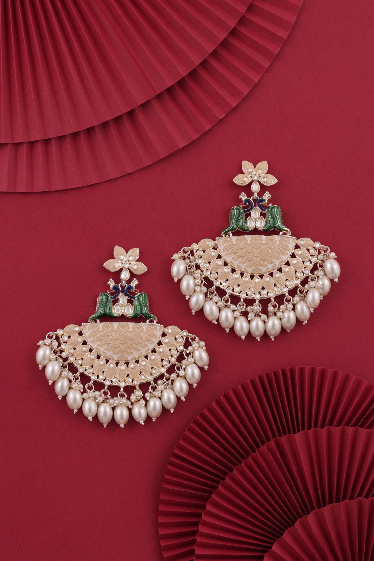 Ivory Mayank Designer Chandbali Earring