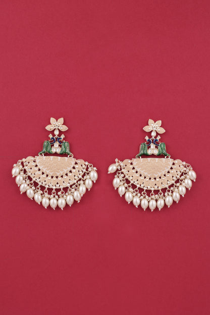 Ivory Mayank Designer Chandbali Earring