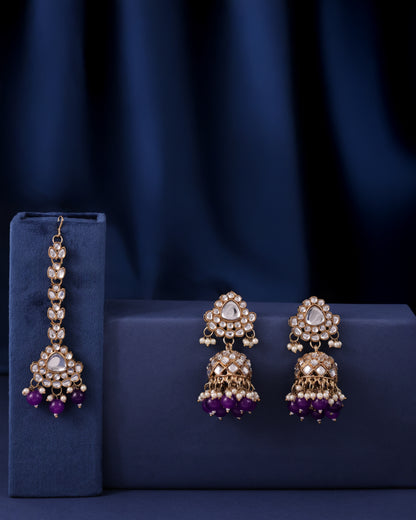 Purple Myraahi Choker Set