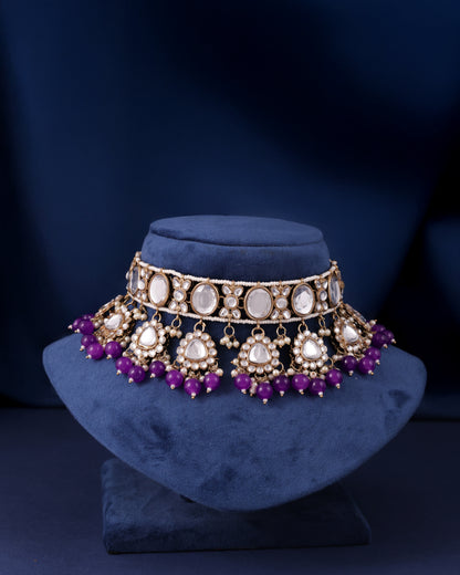 Purple Myraahi Choker Set