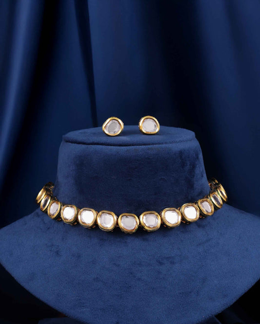 Morika Kundan Choker with Earring