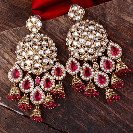 Pink Dharna Designer Earring