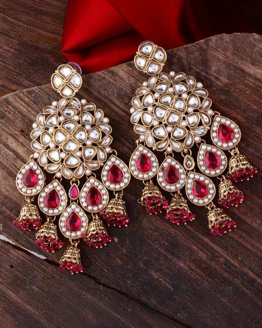 Pink Dharna Designer Earring