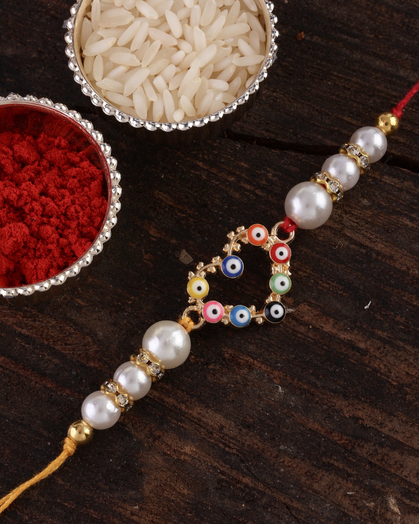 Myra Evil Eye Rakhi with Tilak Set and Card