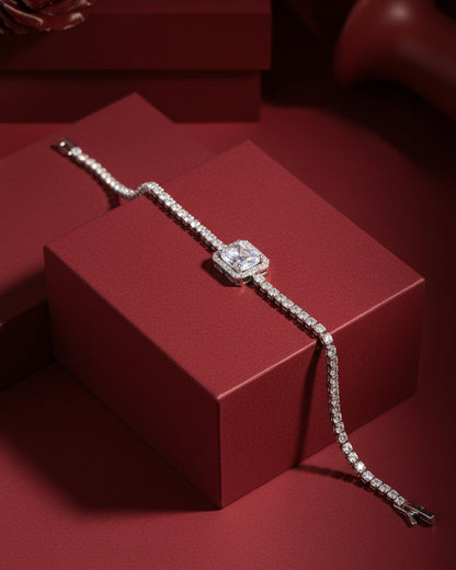 Haisley American Diamond Tennis Bracelet - Openable