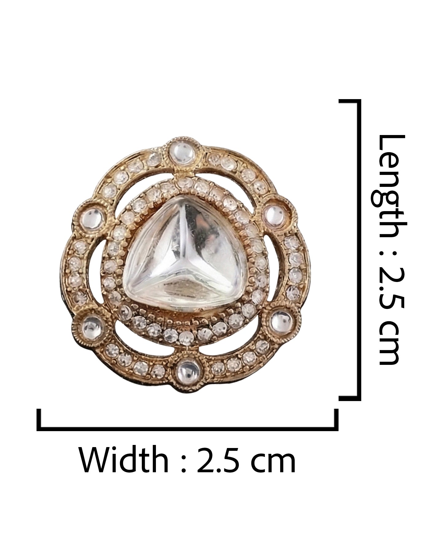 Silver Tishavya Premium Stud Earring