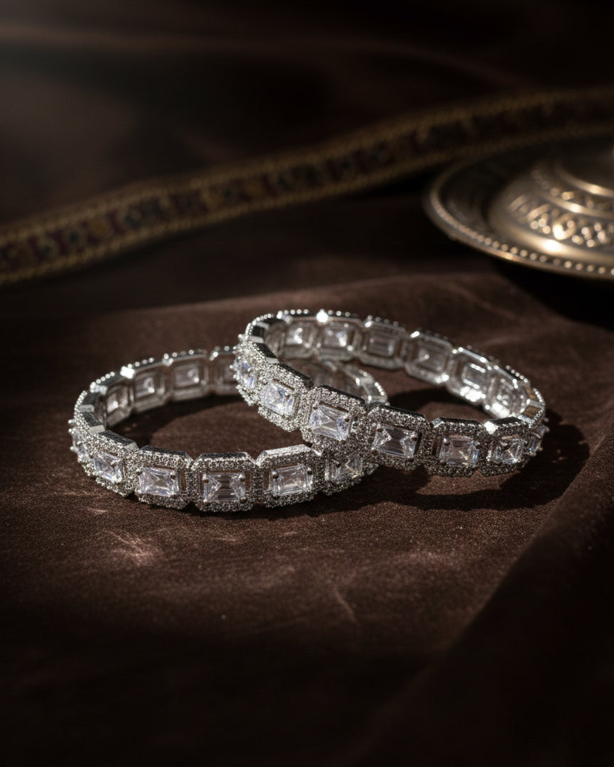 Silver Emma AD Bangle