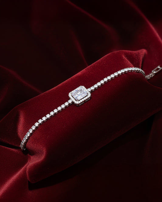 Haisley American Diamond Tennis Bracelet - Openable