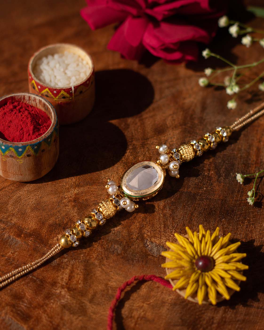 Aarvan Rakhi for Brother | Tilak Set Included