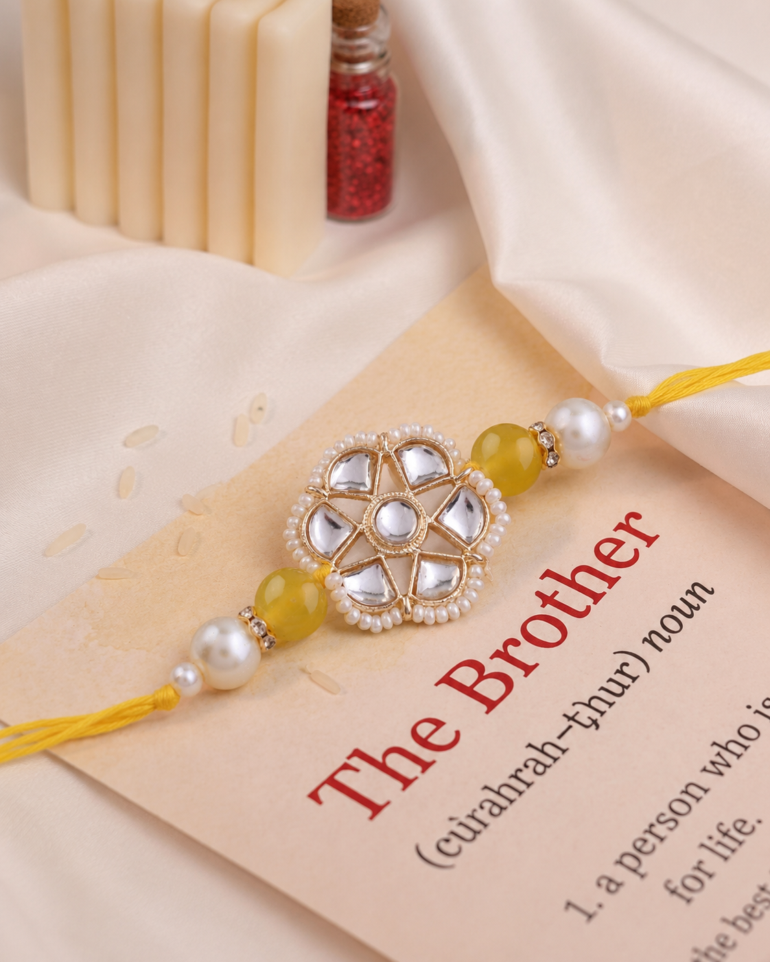 Yellow Reesha Rakhi