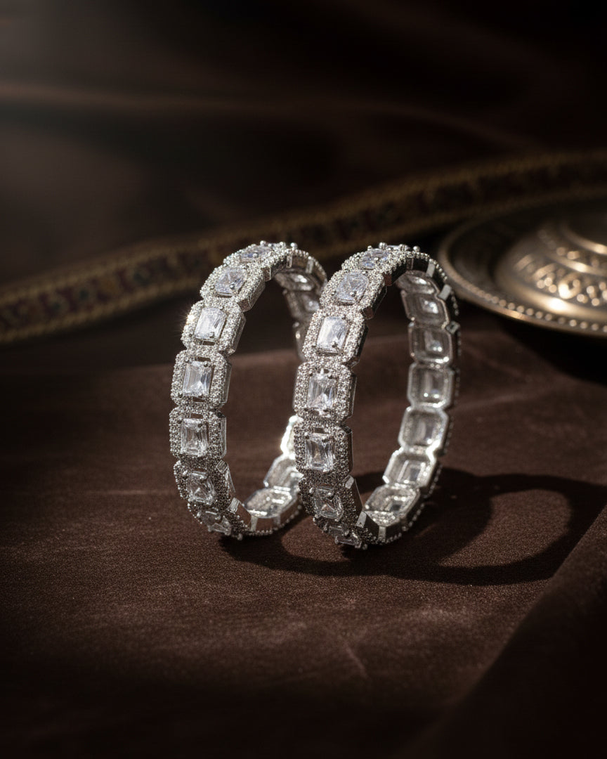 Silver Emma AD Bangle