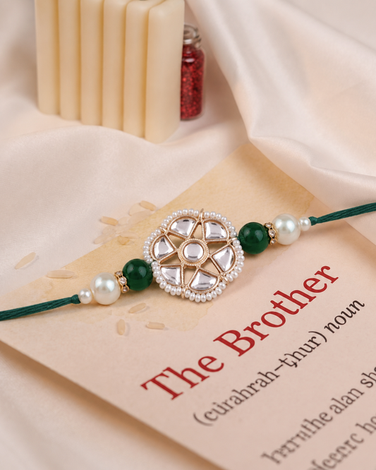 Green Reesha Rakhi