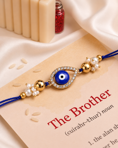 Netra Evil Eye Rakhi with Tilak Set and Card