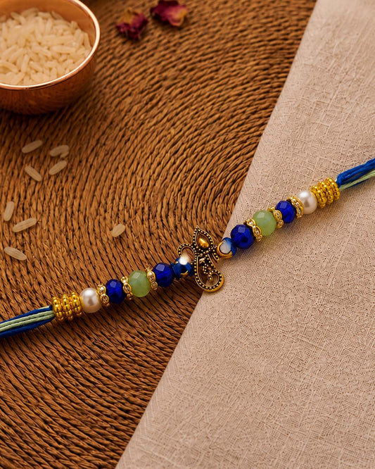 Shrimay Rakhi for Brother | Tilak Set Included