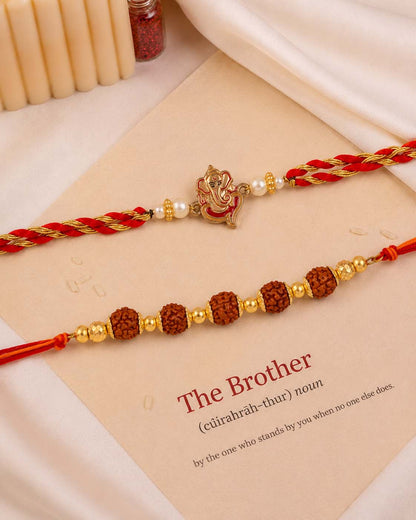 Ganpati - Shivansh Rakhi for Brother | Tilak Set Included