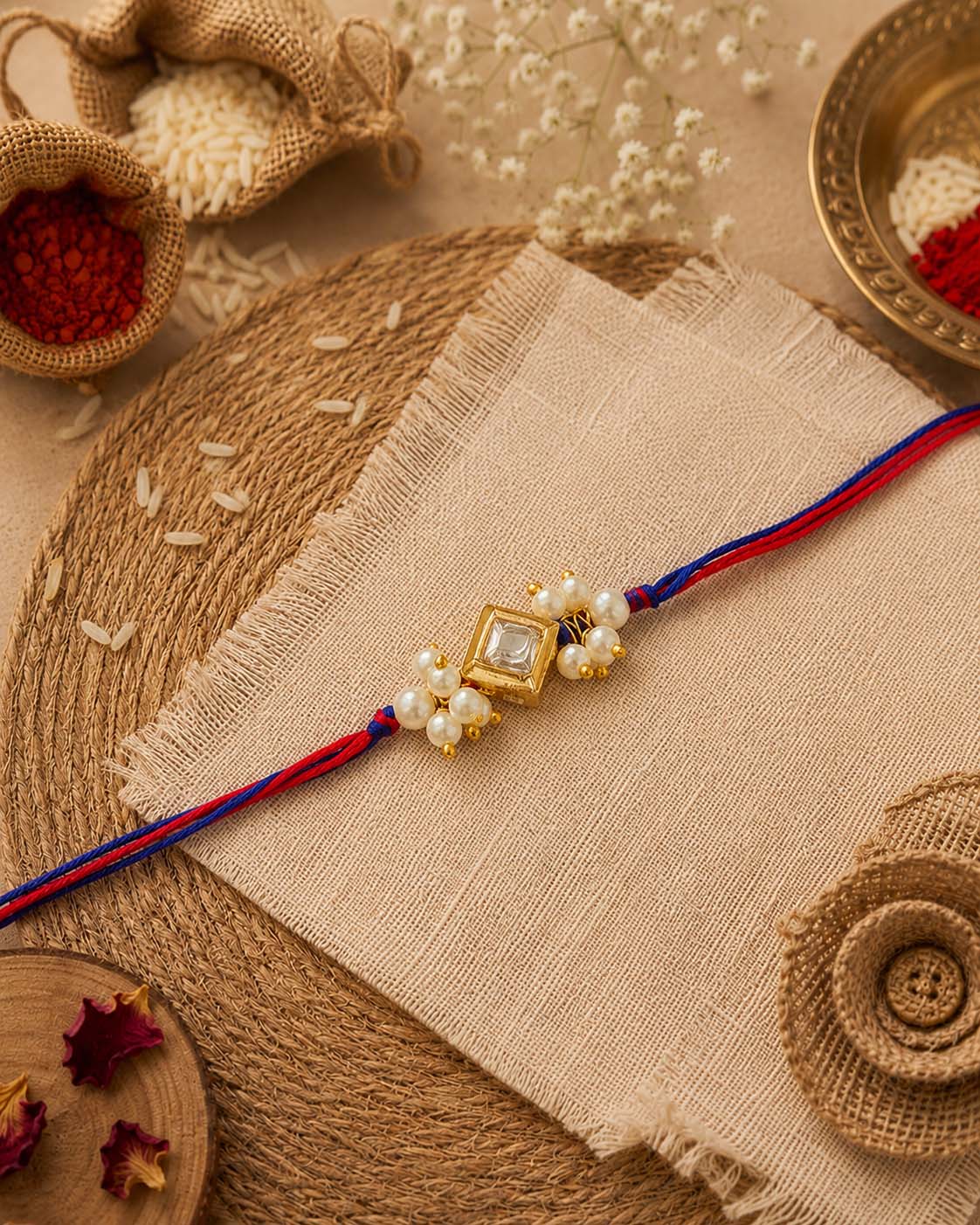 Ved Rakhi for Brother | Tilak Set Included