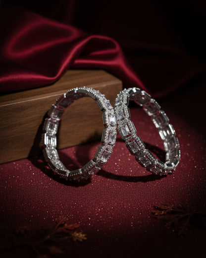 Silver Emma AD Bangle