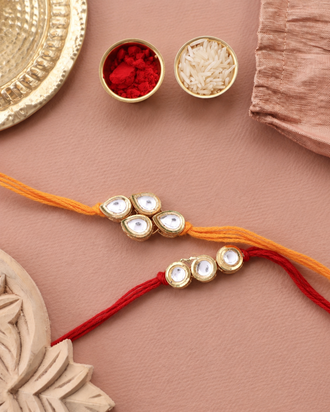 Pack of 2 - Samhit Rakhi for Brother | Tilak Set Included