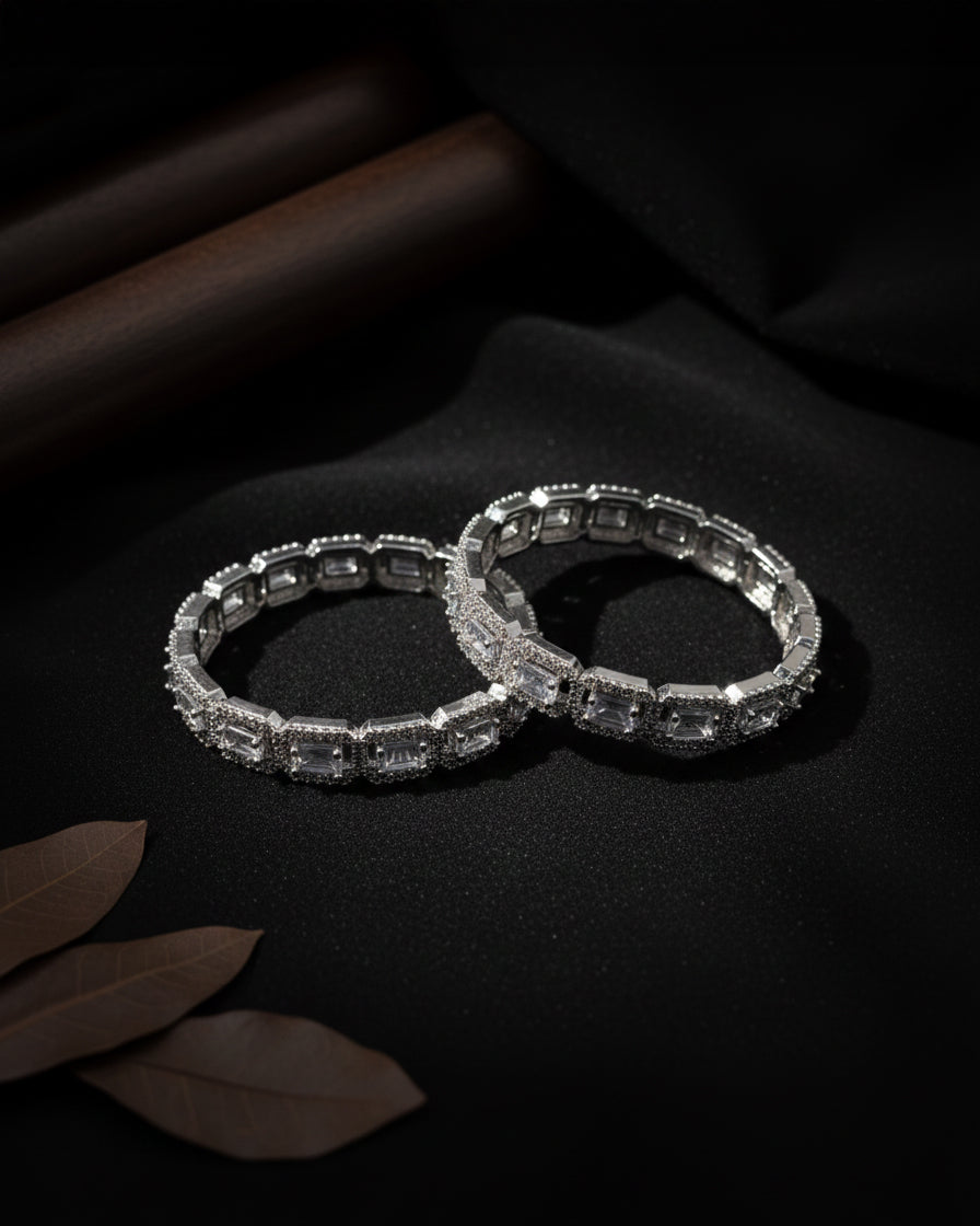 Silver Emma AD Bangle
