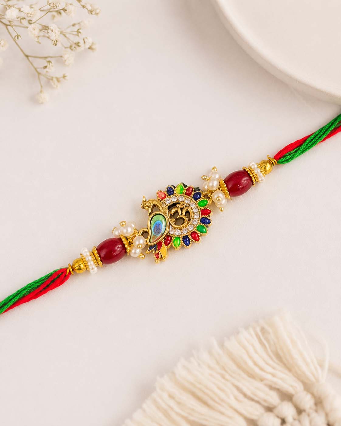 Keshav Rakhi for Brother | Tilak Set Included