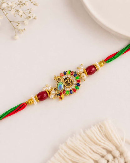 Keshav Rakhi for Brother | Tilak Set Included