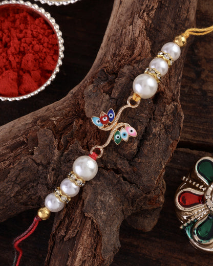 Vivaan Evil Eye Rakhi with Tilak Set and Card