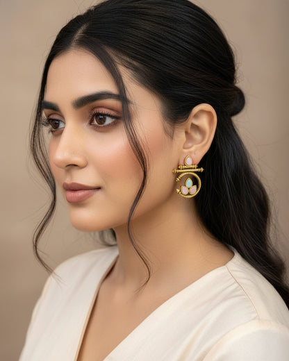 Pastel Gold Kumud Earring