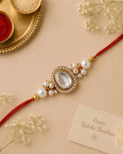 Lakshita Rakhi for Brother | Tilak Set Included