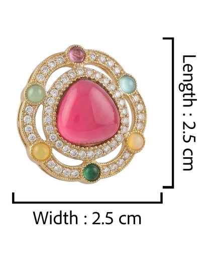 Multi Tishavya Premium Stud Earring
