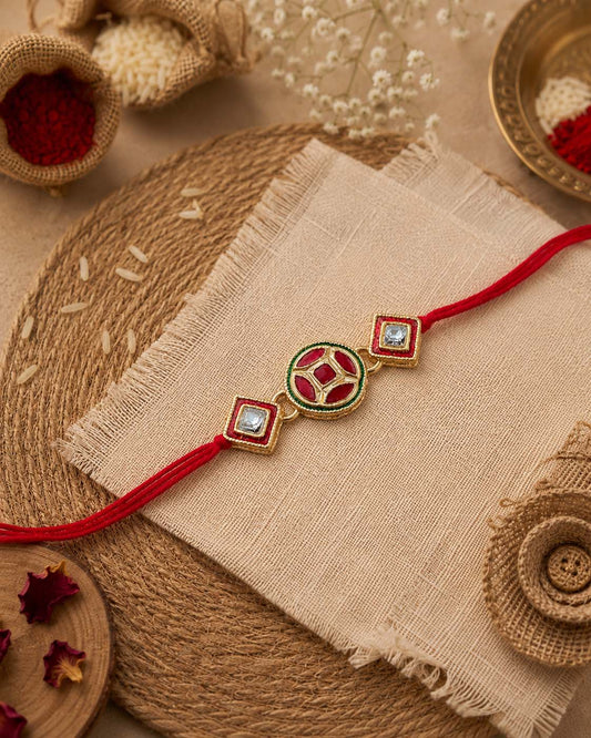 Arin Rakhi for Brother | Tilak Set Included