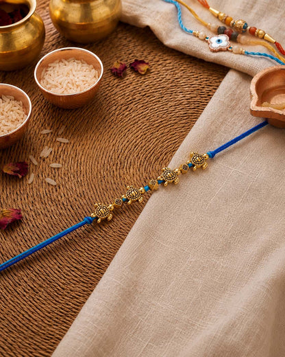 Madhav Turtle Rakhi for Brother | Tilak Set Included