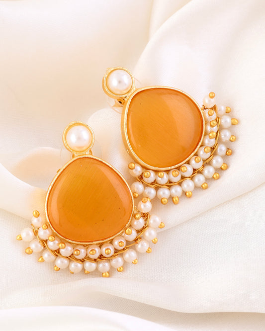 Yellow Tahir Stud Earring