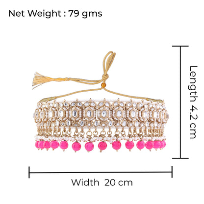 Pink Padmini Choker Set