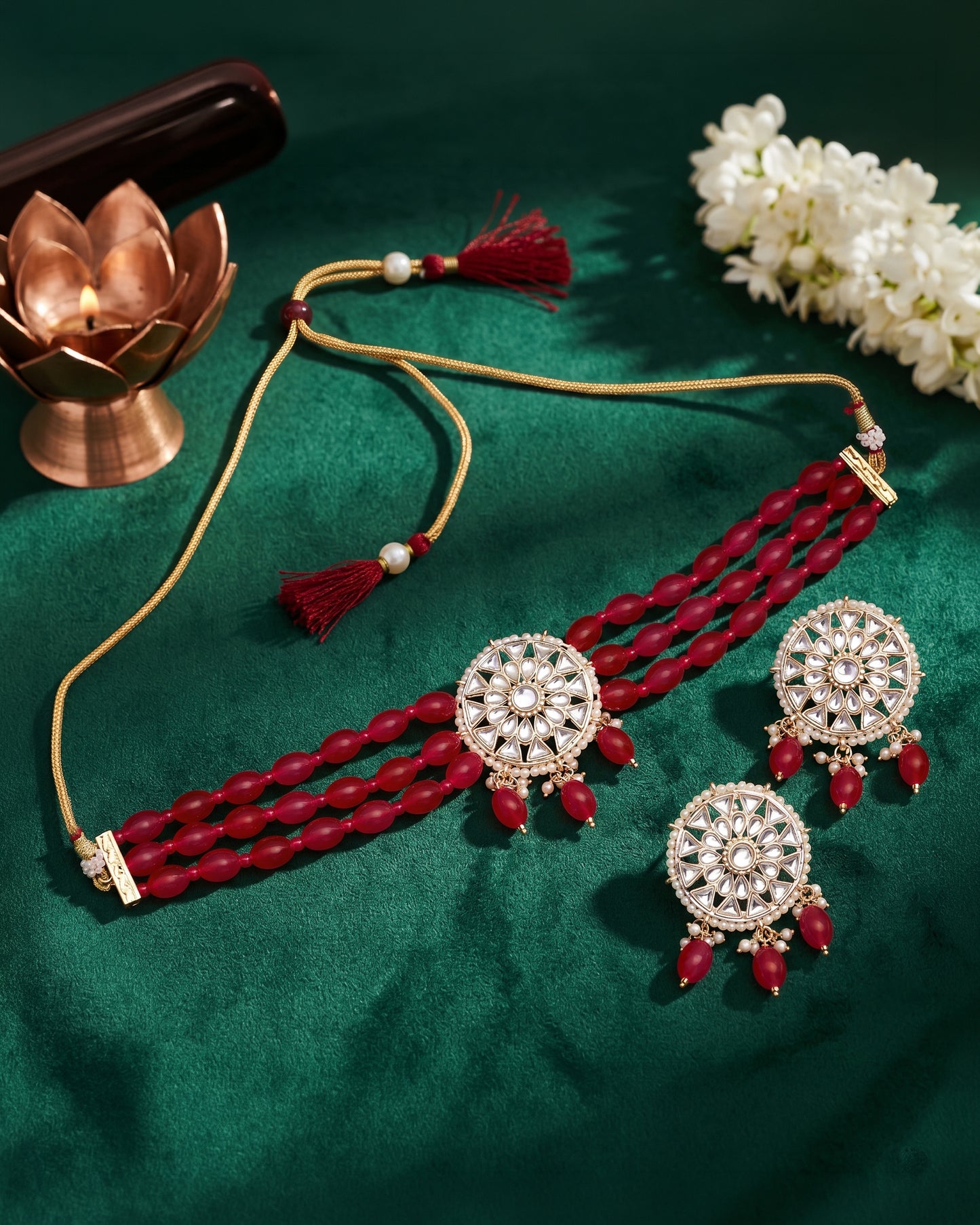 Pink Arshi Choker Set