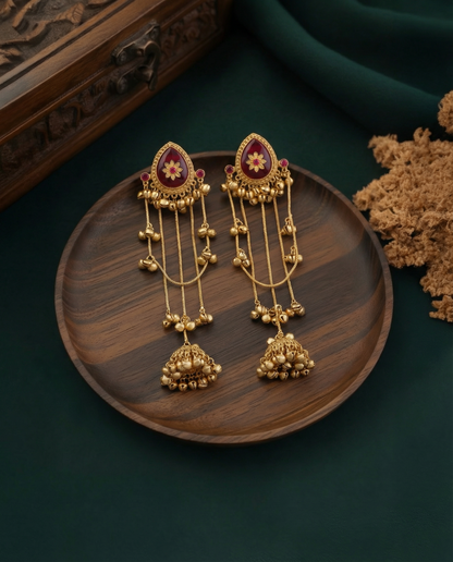 Haya Premium Kashmiri Brass Lookalike Earring